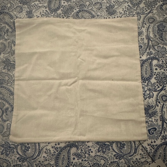 Indigo Christmas Tree of Books Pillow Cover - 18x18 - Picture 2 of 2